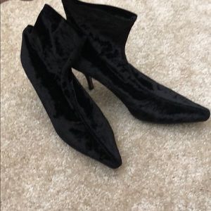Cole Haan Velvet “sock” style boots